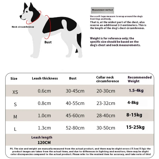 Three-piece Set Of Pet Dog Chest Strap Vest Dog Leash Explosion-proof Collar Outdoor Supplies Small Dog Walking Leash 2