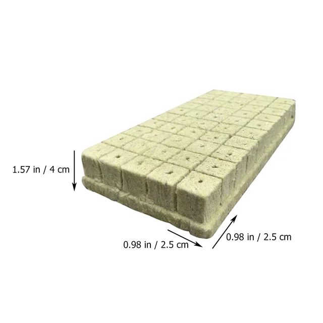 100Db Grow Cube Stone Gyapjú Kezdők Wool Starter Cockes Tápanyag -Blokkok - Image 2