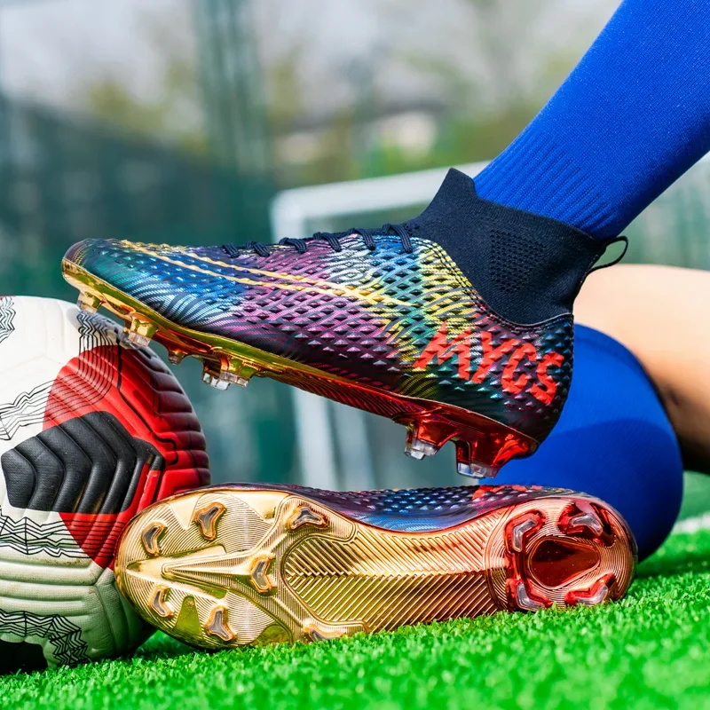 Football Boots TF/FG Training Grass Outdoor Professional Soccer Shoes Men Women Adult Teenager Non-Slip Soccer Cleats Sneakers