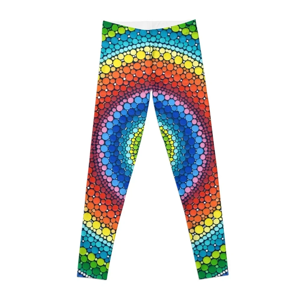 

Женские леггинсы Happy Rainbow с рисунком мандалы, женские спортивные Леггинсы с высокой талией, расклешенные женские леггинсы
