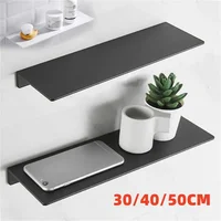1pc Wall Mounted Bathroom Storage Rack Bathroom Hanging Shelf Cosmetic Shampoo Shower Gel Holder Organizer Bathroom Accessories 1