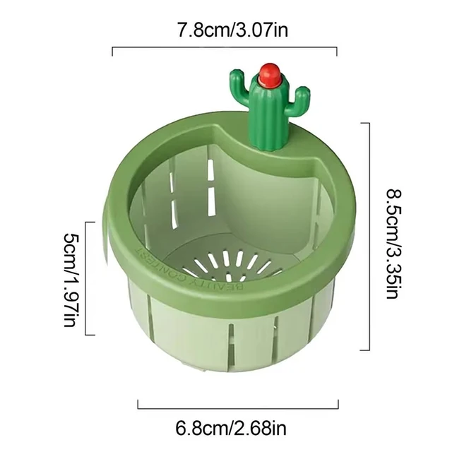 Cactus-Shaped Sink Drain Strainer – Automatic Dumping Basket & Kitchen Waste Collector 6