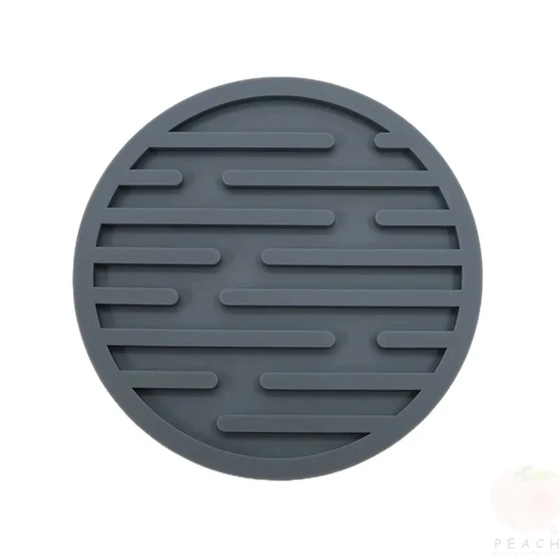 Silicone Coasters Round Heat Resistant Tea Cup Mat Table Mat Drink Coffee Mug Glass Beverage Holder Pad 10cm