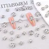10Pcs 3D Shiny Pile Drills Nail Gem Rhinestones White Glitter Luxury Crystal Diamonds Nail Art Decorations DIY Jewelry Manicure 3