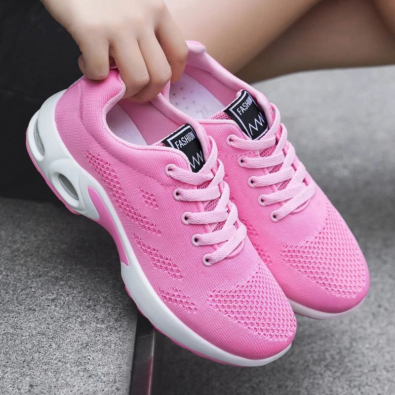 Casual Sneakers Breathable Shock-Proof Air-Cushion Bottom Comfortable Non-Slip Travel All Seasons Men and Women