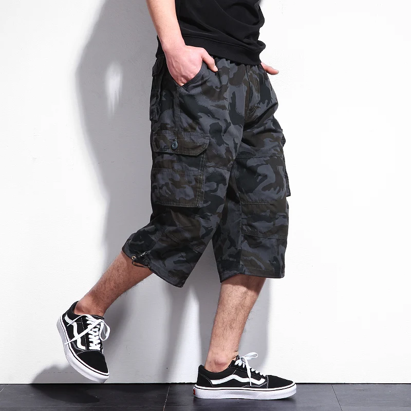 Summer Mens Baggy Multi Pocket Military 