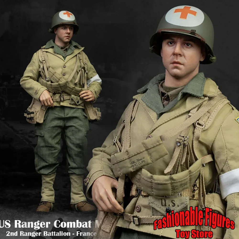 

Facepoolfigure FP010 1/6 Scale Collectible Figure WWII US Ranger Combat Medic France 1944 12inch Men Soldier Action Figure Body