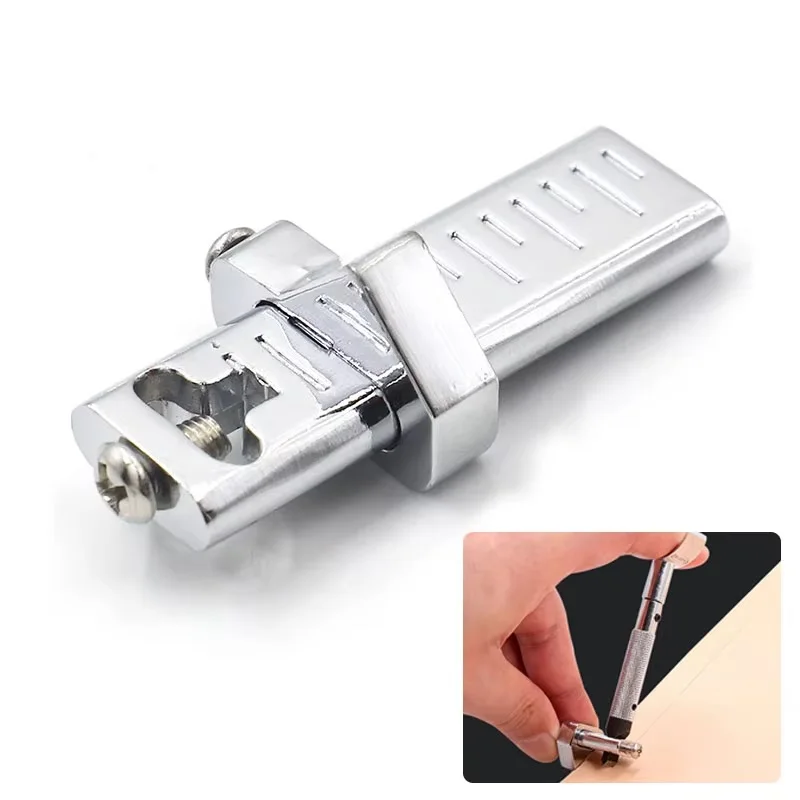 Leather Tools Auxiliary Carving Rotary Knife Accessories Metal Scratches Edge Locator Frame Cutter Knife Holder DIY Tools
