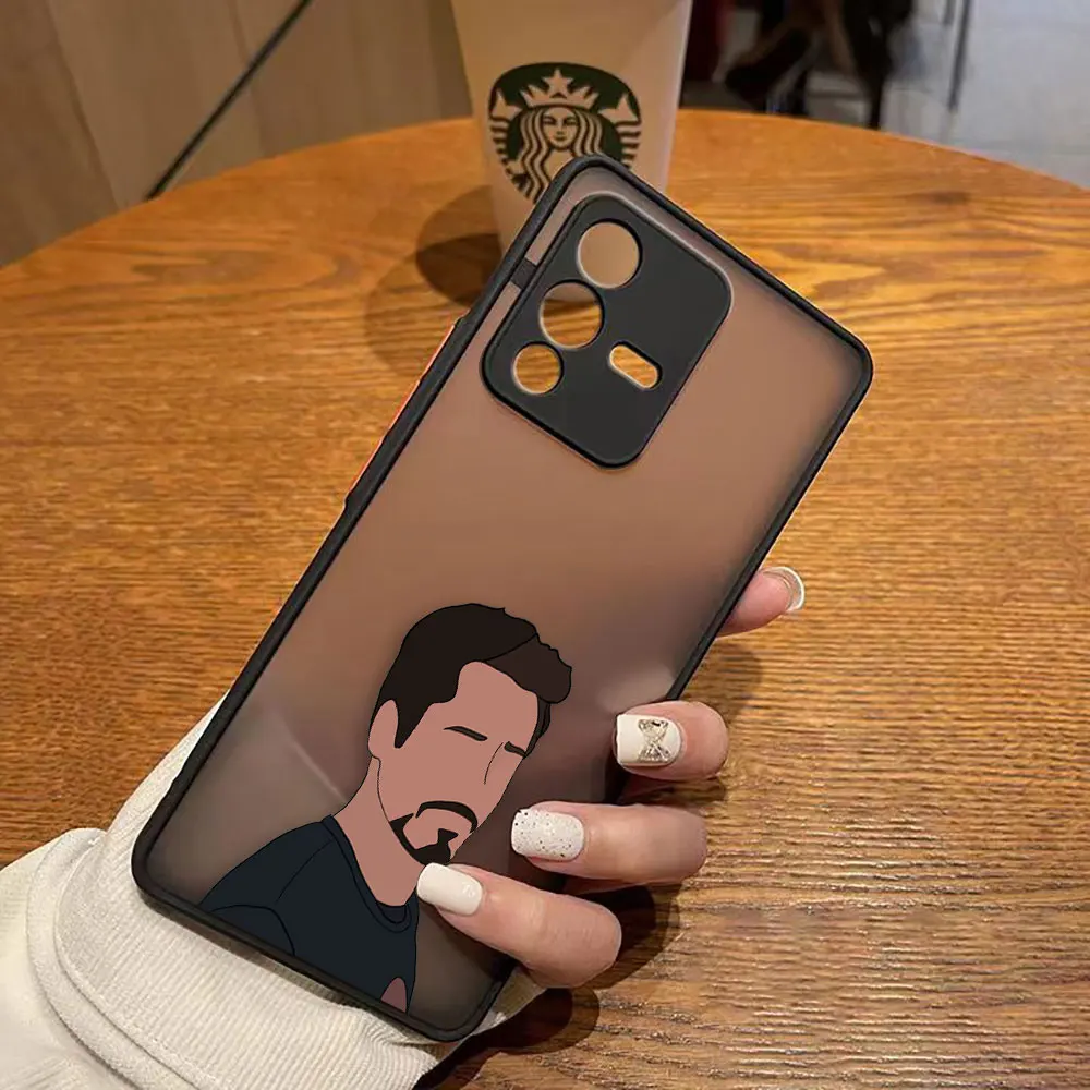 thumbnail image 1 of Funda mate para VIVO V25 V23E V23 V21 V20 V19 V17 V15 V11 Z1 Z6 S16 PRO 5G Funda Coque \ Shell Los vengadores de Marvel héroes sin rostro, 1 of 5