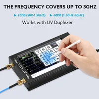 NanoVNA-F V2 Vector Network Analyzer 4.3INCH 50kHz-3GHz HF VHF UHF VNA Antenna Analyzer with 5000mAh Battery & Aluminum Metal 2