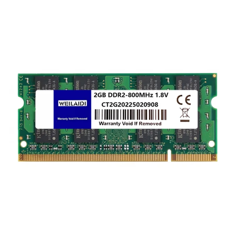 DDR2 2GB 667MHZ 800MHZ PC2-6400S Memoria Ram 200pin 1.8V SODIMM RAM 노트북 컴퓨터 메모리 Ram은 듀얼 채널을 지원합니다