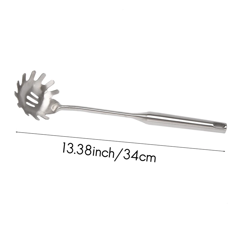 2 Pieces Stainless Steel Spaghetti Server Set Stainless Steel Spaghetti Pasta Tong Pasta Spoon Server Fork spaghetti server