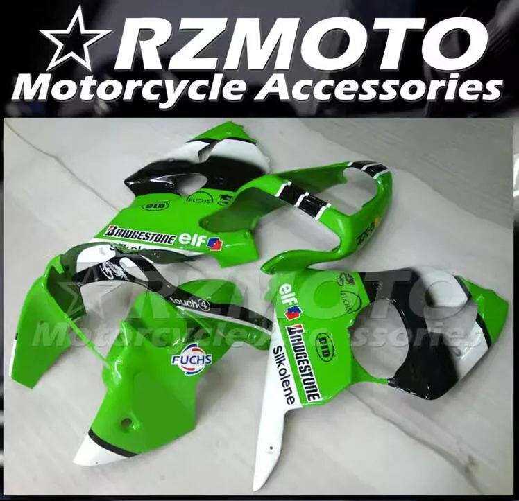 

Комплект обтекателей из АБС-пластика, 4 подарка, подходит для KAWASAKI ZX-6R 2000 2001 2002 00 01 02, кузов под заказ, зеленый