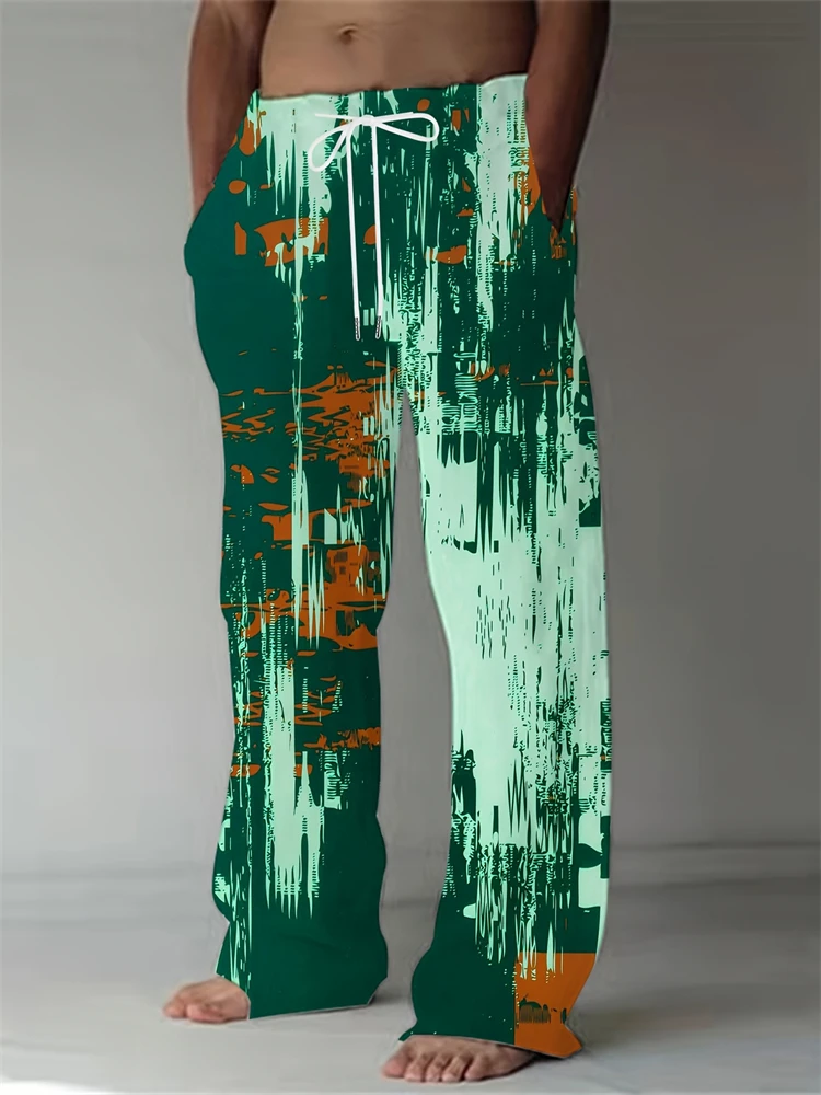 New Pants Men's Graffiti Sweatpants 3D Printed Casual Athletic Jogging Pants Y2k Men's Outdoor Beach Breathable