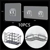 10-50pcs Transparent Self Adhesive Hooks Hanging Holder Shelf Hook for Kitchen Bathroom Wall Storage Rack Fixing Sticker Gadgets 1