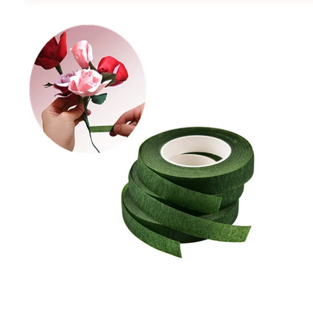 1pc 30 Yard Green Floral Stem Tape Stationery Tape Diy Decorative