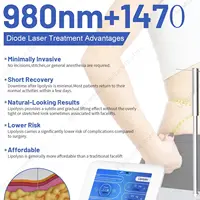 Laser à diodes 980nm 1470nm à double longueur d'onde Endolift pour lipolyse Endolase, lifting facial mini-invasif et raffermissement de la peau 6
