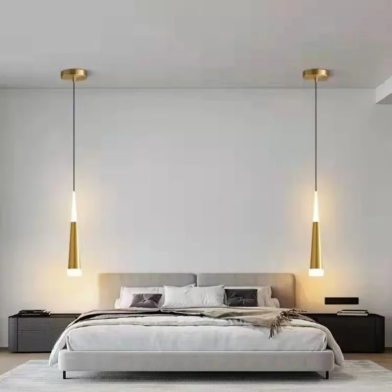 Nordic LED Pendant Lamp Bedroom Bedside Modern Pendant Light Living Room Long Hanging Wire Chandelier Indoor Home Decor Fixture - Image 3