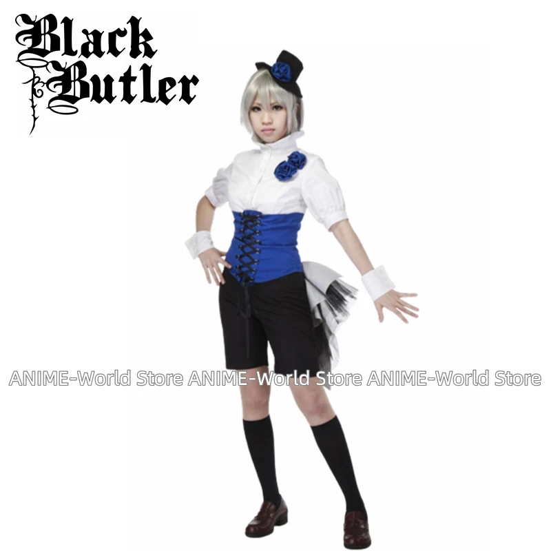 

Костюм черный Батлер Kuroshitsuji Небесный Phantomhive цирковая униформа наряд для женщин карнива Хэллоуин костюмы для косплея