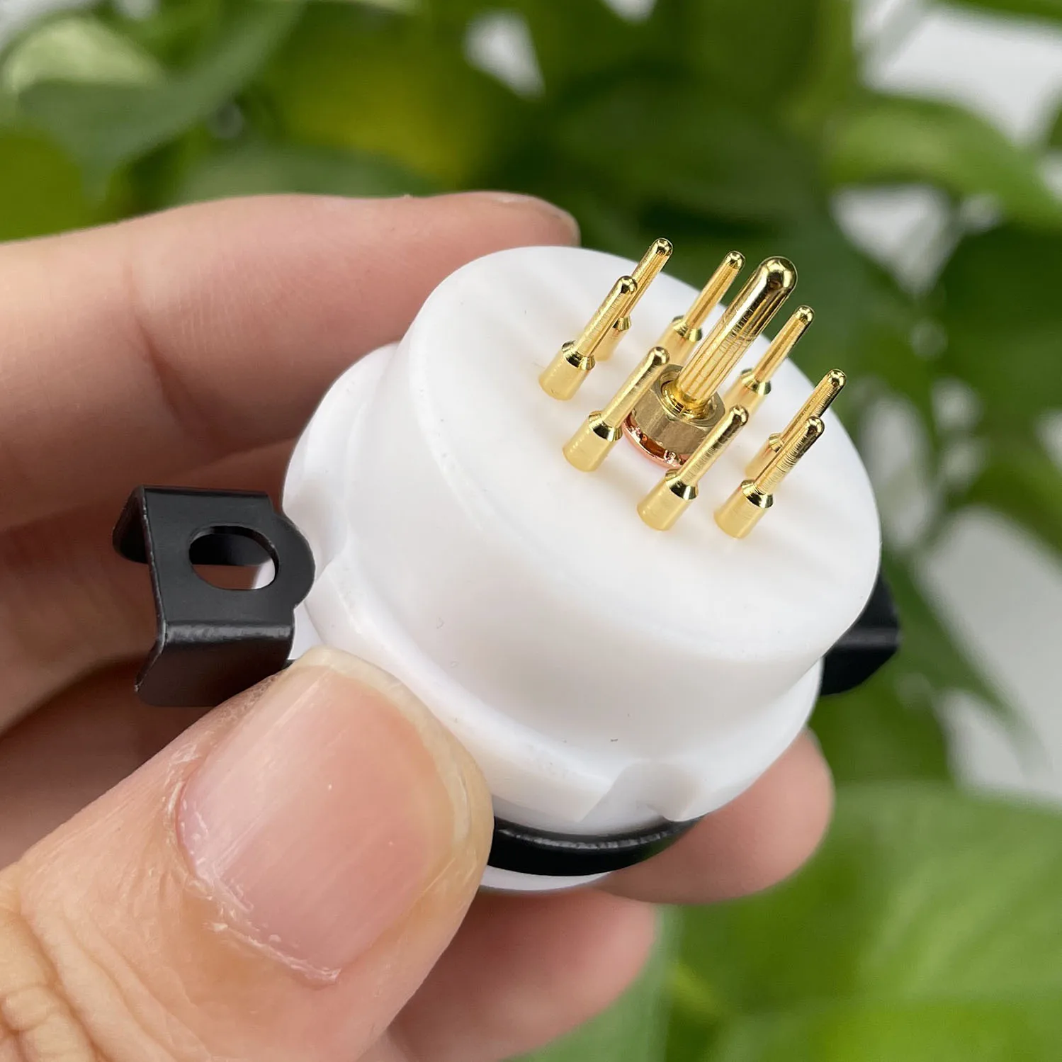 1PC EIZZ 8pin Tube Socket ECC40 Valve Base Power Lamp Jack For Audio Amplifier Hifi ECC40 EF40 EF42 Vintage Tube