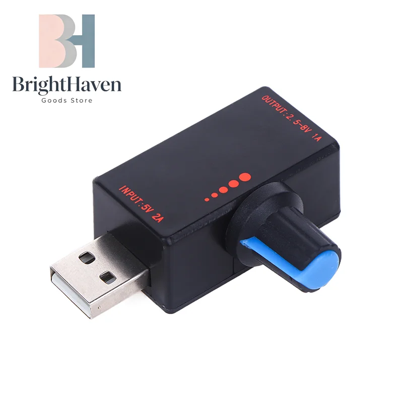 스위치가 있는 5W DC5V2A 팬 유도 속도 컨트롤러 USB 보호 유형-C USB 노트북 휴대폰 냉각 팬 컨트롤러 BH