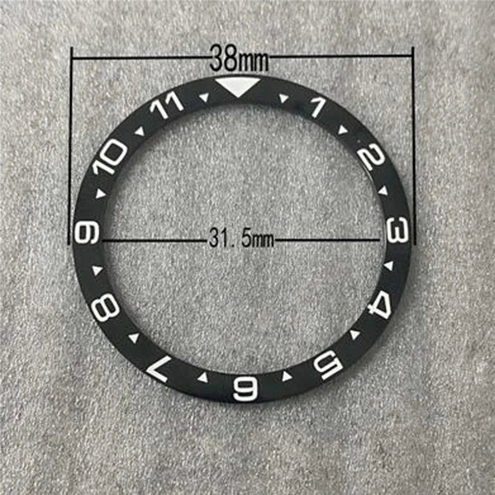 38mm Flat Watch Bezel Insert Ring Ceramic/aluminum Inserts Watches