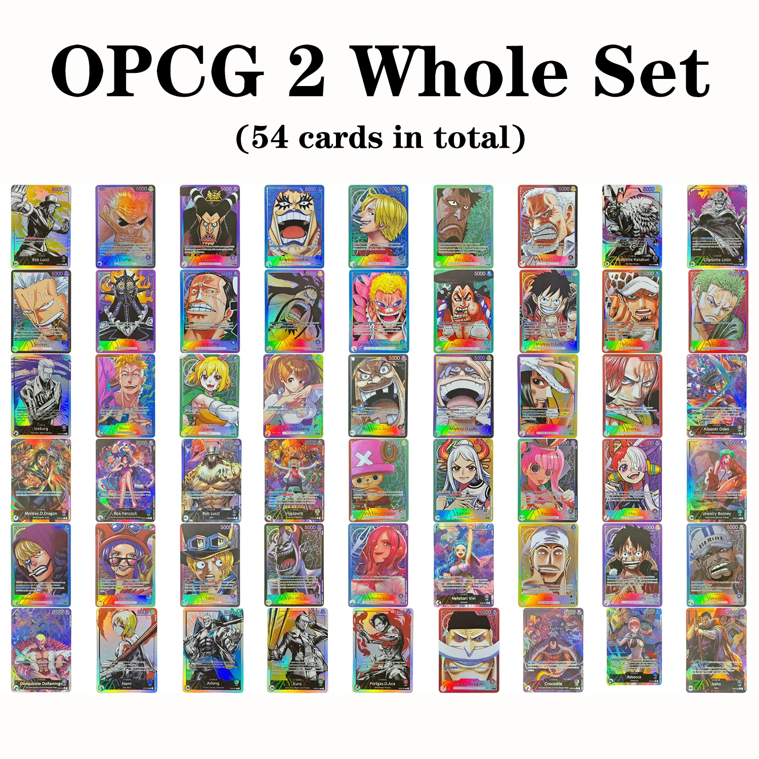 OPCG Leader Whole Set (54 Cards)Trading Card Game Anime One Piece