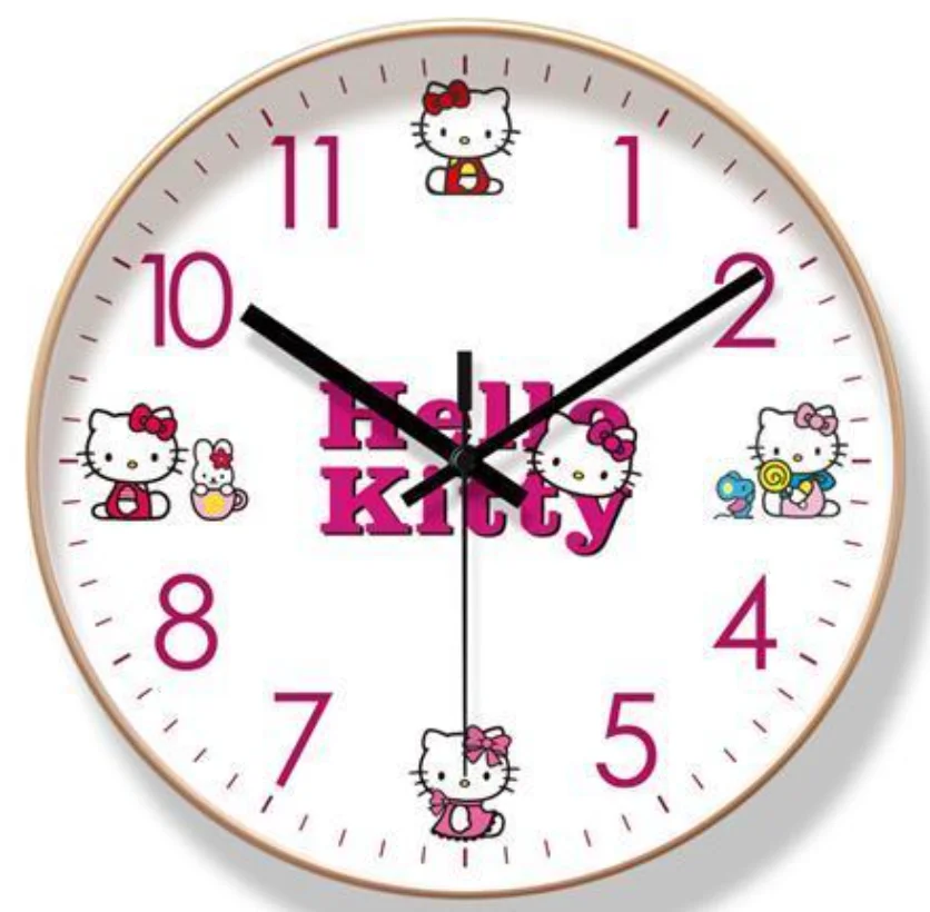 Sanrio-女の子と女性のための流行の壁時計,ハローキティの