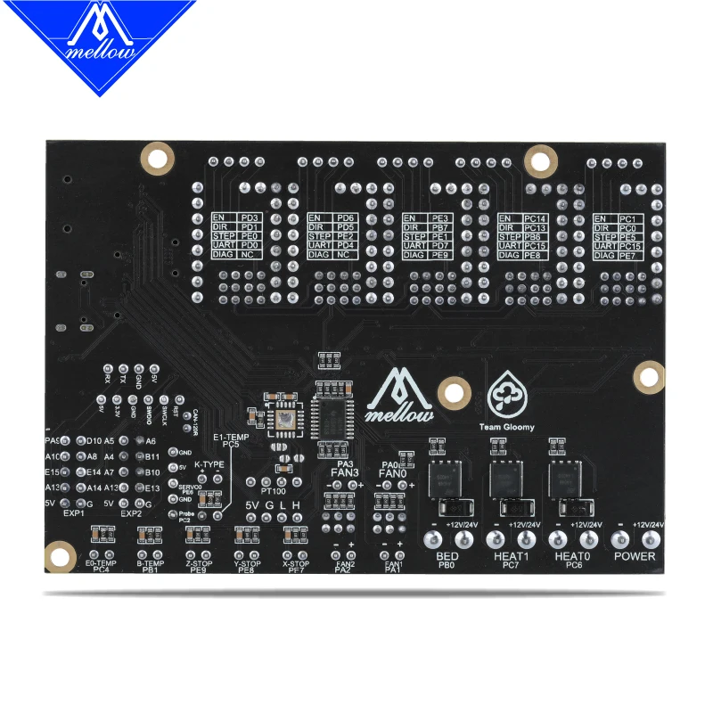 Фото Плата управления Mellow 5 Axis FLY E3 V2.0 32 бит 168 МГц, RRF/Klipper прошивка TMC2209 UART, детали для 3D-принтера Ender 3/5 Pro №3