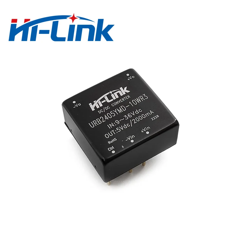 5pcs/Lot DC-DC Isolated Module 9-36V Input 5V 2A Output Step Down Converter Power Supply URB2405YMD-10WR3