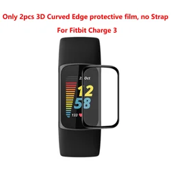Premium Silicone Sport Watch Strap - High Quality Wristband for L (2pcs 3D For Charge3)
