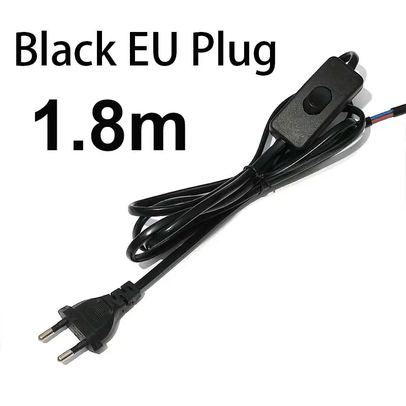 AC85-265V 660W 1.8m 3m 5m Electric Wire Lamp Switch Cable International Standard Power Cord With Switch Plug Copper Wire - Image 9