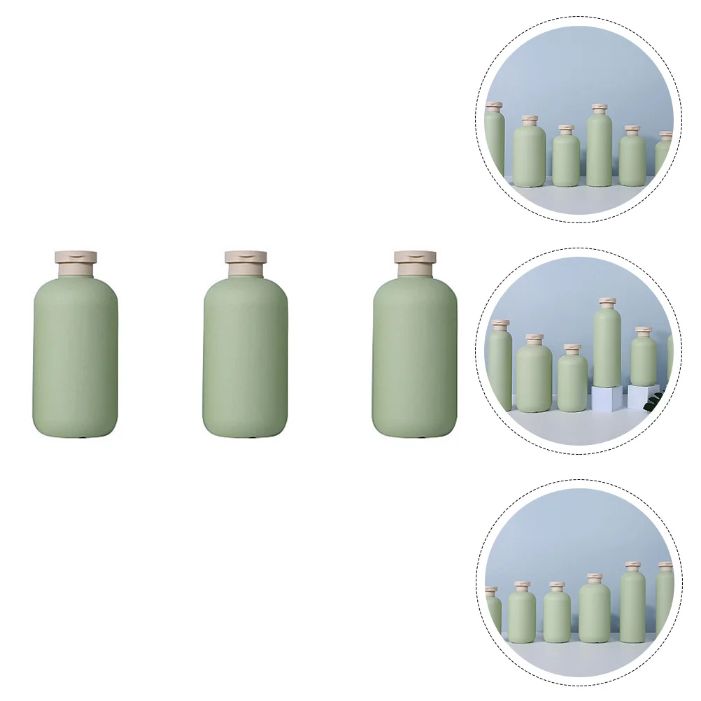 

Travel Bottles Flip Cap Plastic Empty Shampoo Conditioner Toiletry Container Lotion