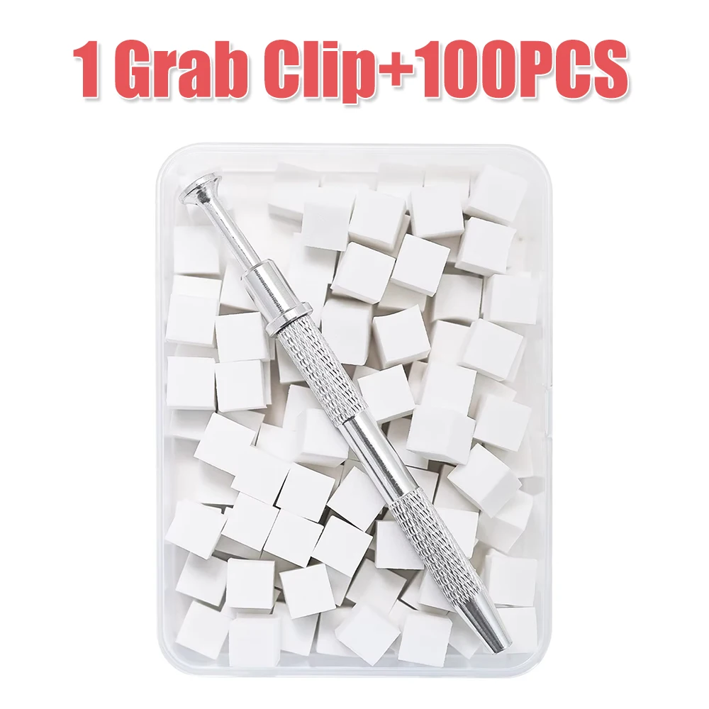 50/300Pcs Nail Art Sponge Set With Grabbing Pen Manicure Creative Nail Sponge Gripper Tool Nail Art Tools Manicure Accessories 5