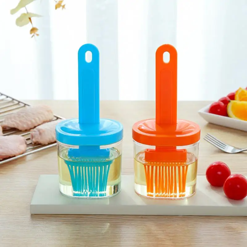 Household Bottle Brush For Kitchen Baking Barbecue Oil Brush Portable Silicone Oil Tool Cooking Pancake Kitchen Accessorie oil brush silicone basting brush oil bottle brush