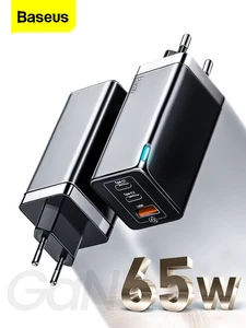Baseus Ган 65W зарядное usb-устройство Quick Charge 4,0 3,0 QC4.0 QC PD3.0 PD USB-C кабель USB Type-C с функцией быстрой USB зарядное устройство для iPhone 12 Pro Max Macbook