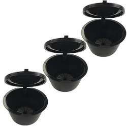 Eco - Friendly Refillable Coffee Capsule - Durable & Reusable Up to 150 Times (3 Black)