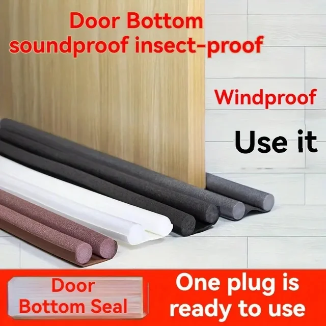 1pc Door Sealing Strip, Door Bottom Seal Strip, Soundproof Door And Window Gap Windshield Strip, Heat Preservation And Dustproof 1