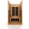 Sauna, 1-2-Person Low EMF FAR Infrared Sauna, Music System with Bluetooth Capability and Interior LED Control Panel, Sauna Room 4