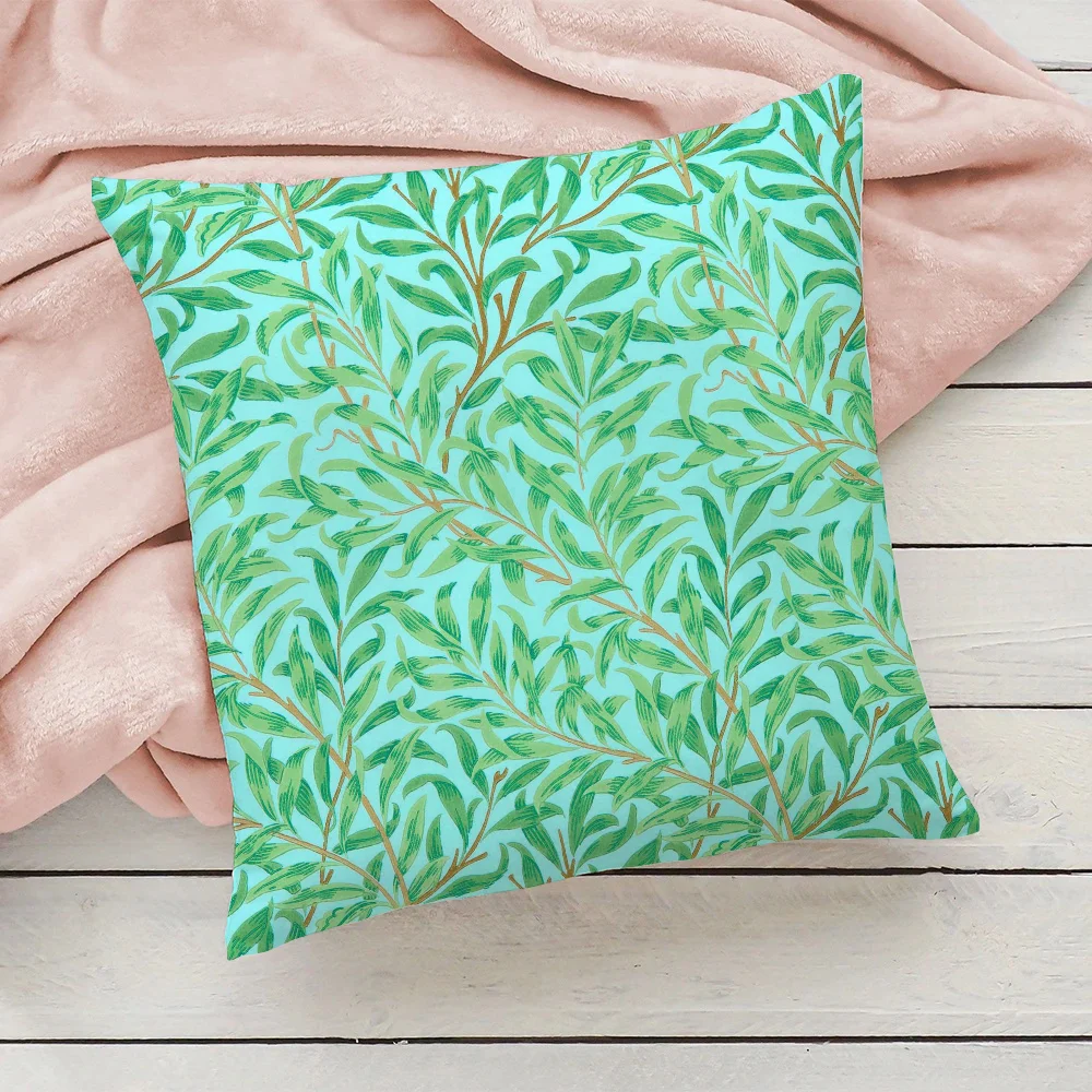 

WILLOW BOUGHS Cushions Home Decor Cushion Cover 50x50 Decorative Pillows for Sofa Pillowcase 45x45 Pillow Cases Short Plush Bed