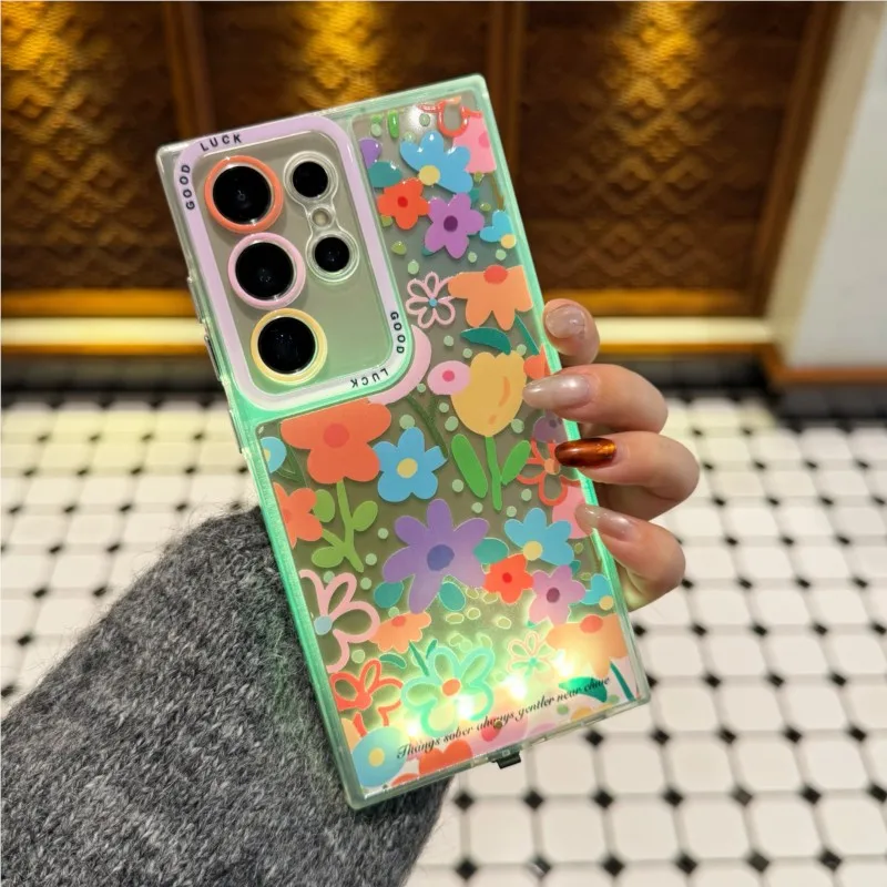 Luminous Floral Design Fashion Trend Phone Case Cover