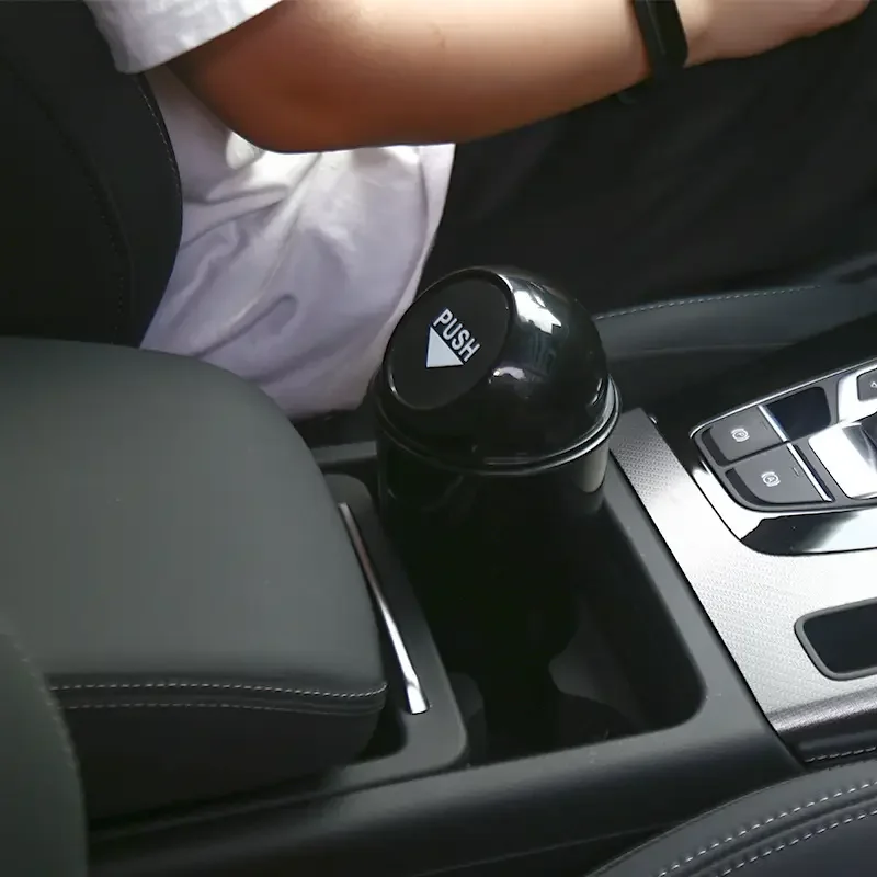 Car Trash Can Organizer Garbage Holder Automobiles Storage Bag Accessories Auto Door Seat Back Visor Trash Bin Paper Dustbin