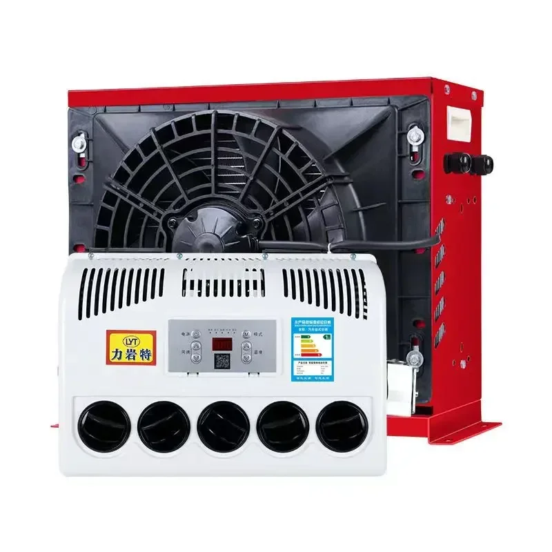 Modification of 24v truck parking air conditioner vehicle-mounted electric DC variable frequency 12v refrigeration truck loader