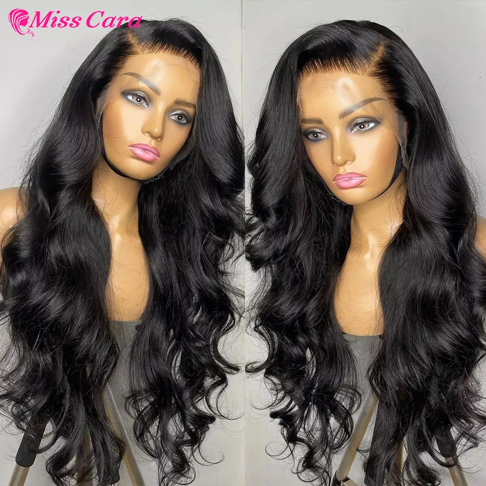 HD Transparent Lace Front Human Hair Wigs For Women Raw Inidan Body Wave Human Hair Lace Frontal Wigs 4x4 Lace Closure Wigs