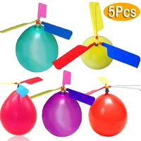 1-5Pcs Helicopter Balloon Outdoor Playing Flying Ballon Toy Birthday Party Decorations Kids Gift Children's Day Funny Balloon 1