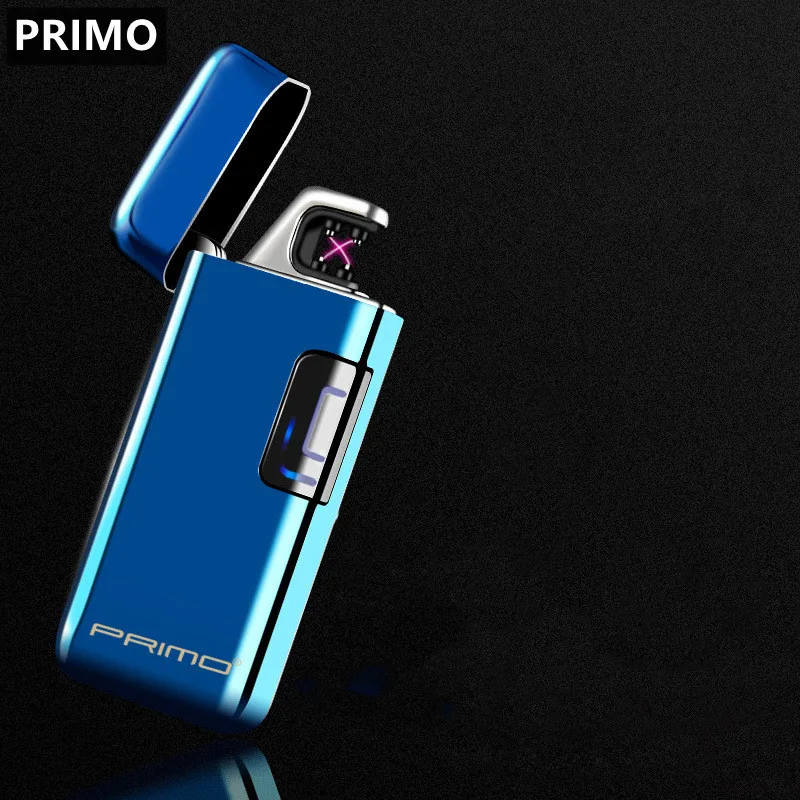 Primo Electric Metal Windproof Usb Lighter Outdoor Pulse Plasma