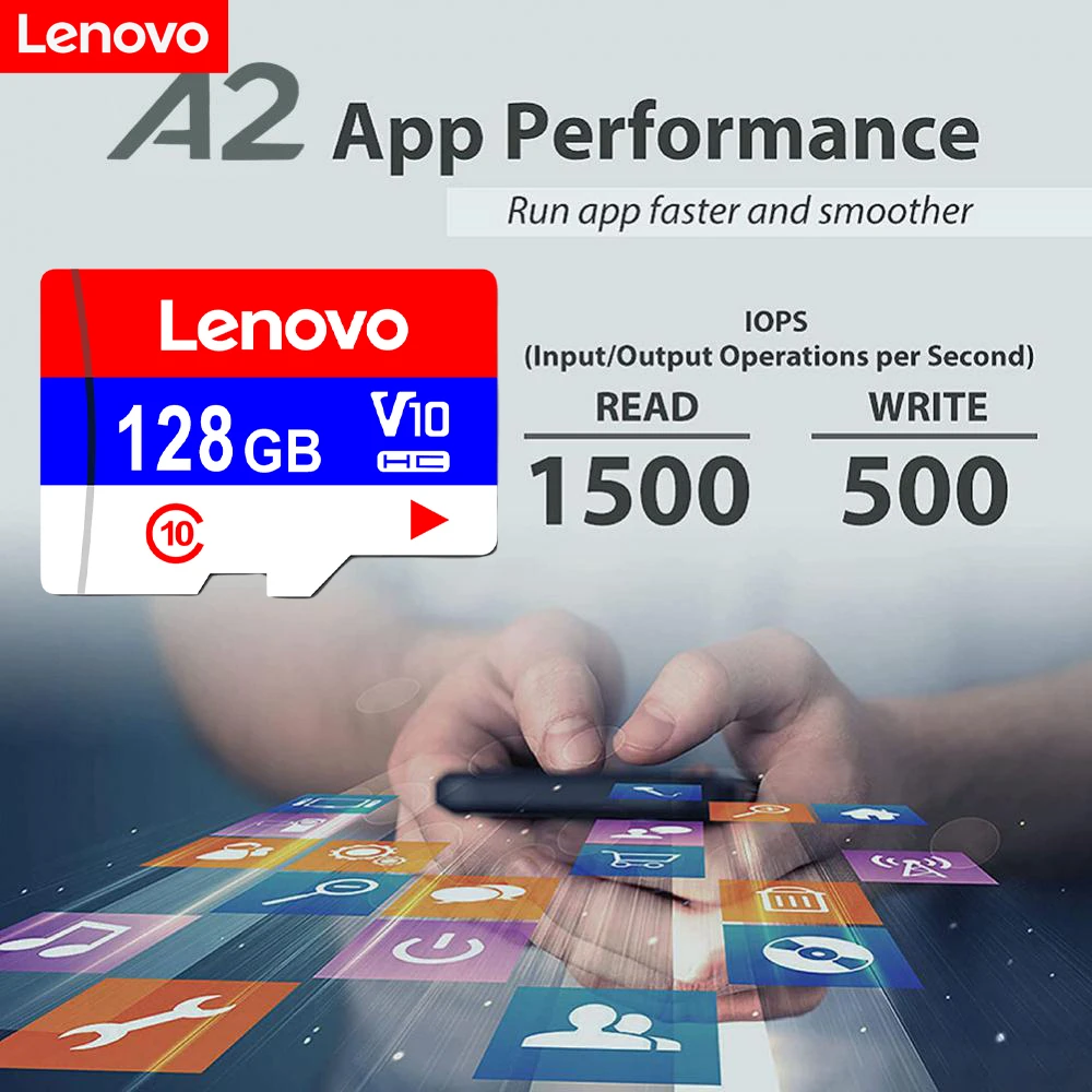 

2023 Top Lenovo Original Micro Mini SD TF Flash Card A2 V30 512G 1TB 2TB Fast-Speed Memory Card For Games 4K Camera Smartphone