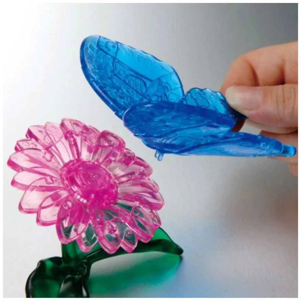 3D головоломка Crystal Puzzle Butterfly Blue M