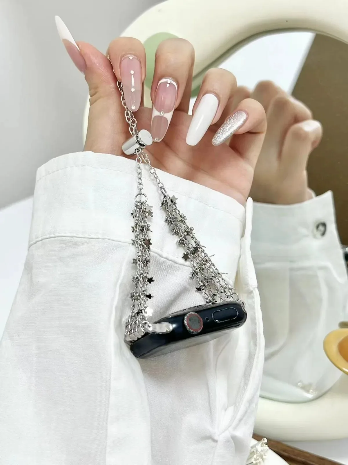 Cinturino per iWatch 42/44/45/46/49mm 38/40/41mm Cinturino per orologio in metallo alla moda per serie di orologi Ultra2 Serie 10/9/8/7/6/5/4/3/2/1_voghion.com