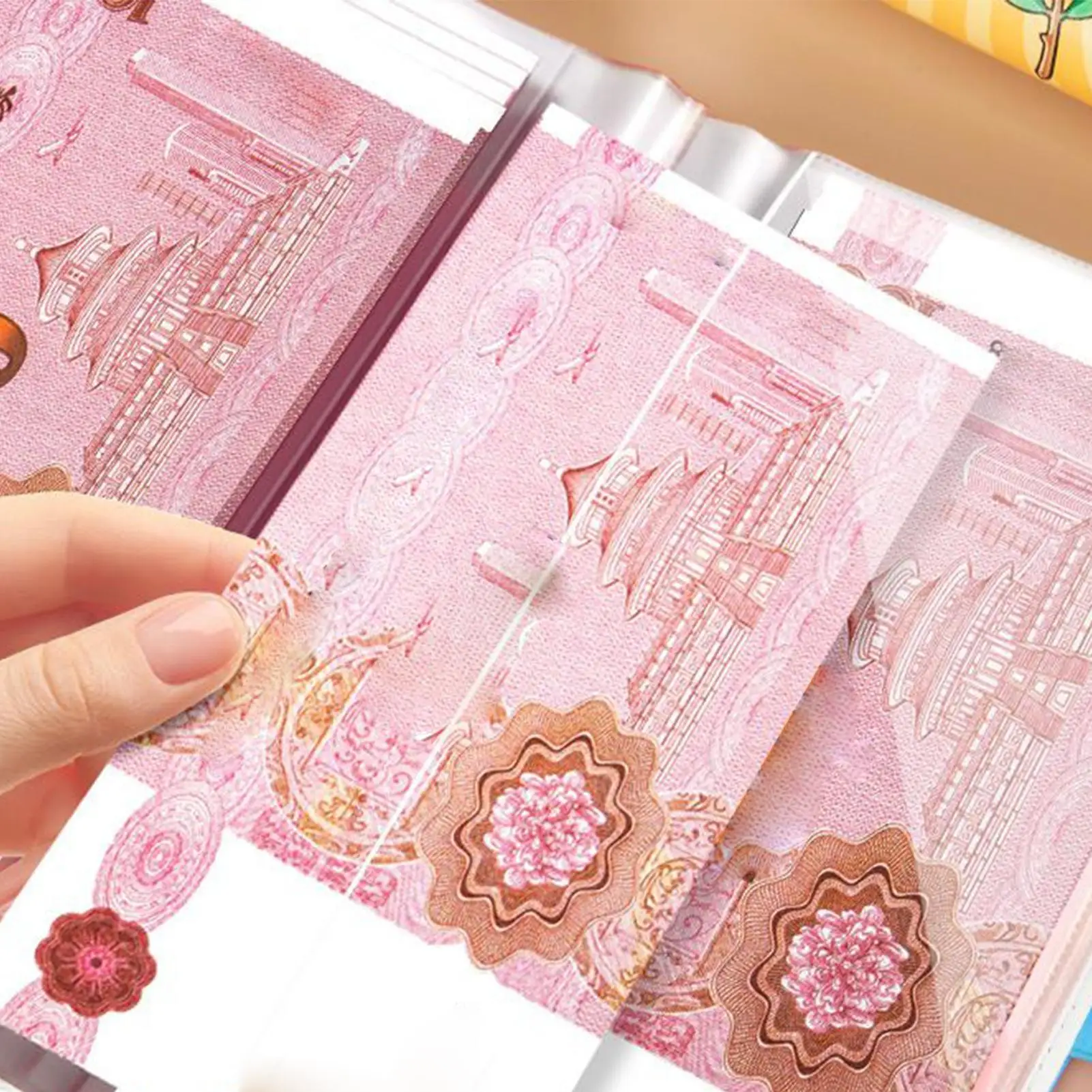 Money Saving Book with Combination Lock Organizer Money Book for Cash Saving Challenge for Budget Bill Banknote Storage